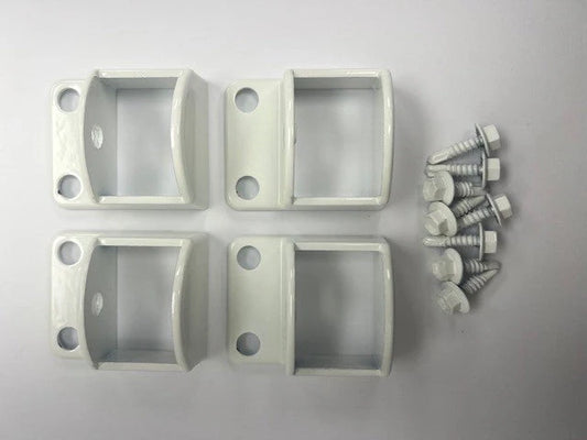 Aluminium Pool Fence Brackets 38 x 25mm (standard) Pack of 4