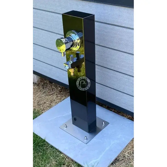 Black Outdoor Foot Wash Station