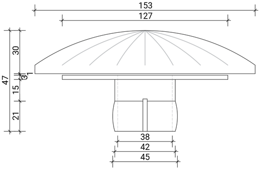 Flolux Stainless FloSuction 40mm (1.5") Push Fit (FLX002)