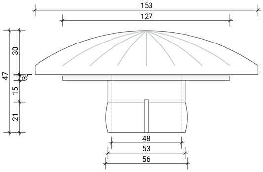 Flolux Stainless FloSuction 50mm (2") Push Fit (FLX010)