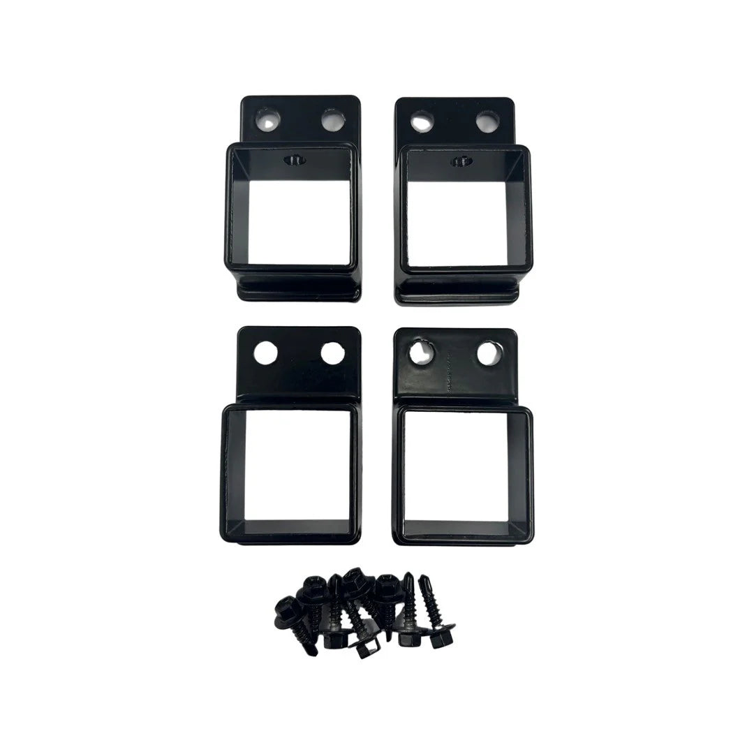 Aluminium Blade Pool Fence Post Brackets 40x40mm Pack of 4