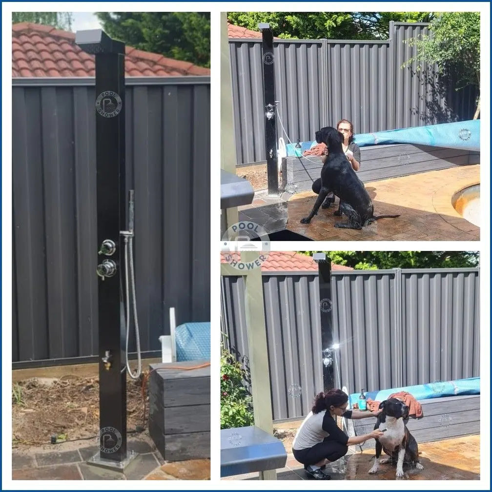 Bondi Black ADA Outdoor Indoor /Pool Shower