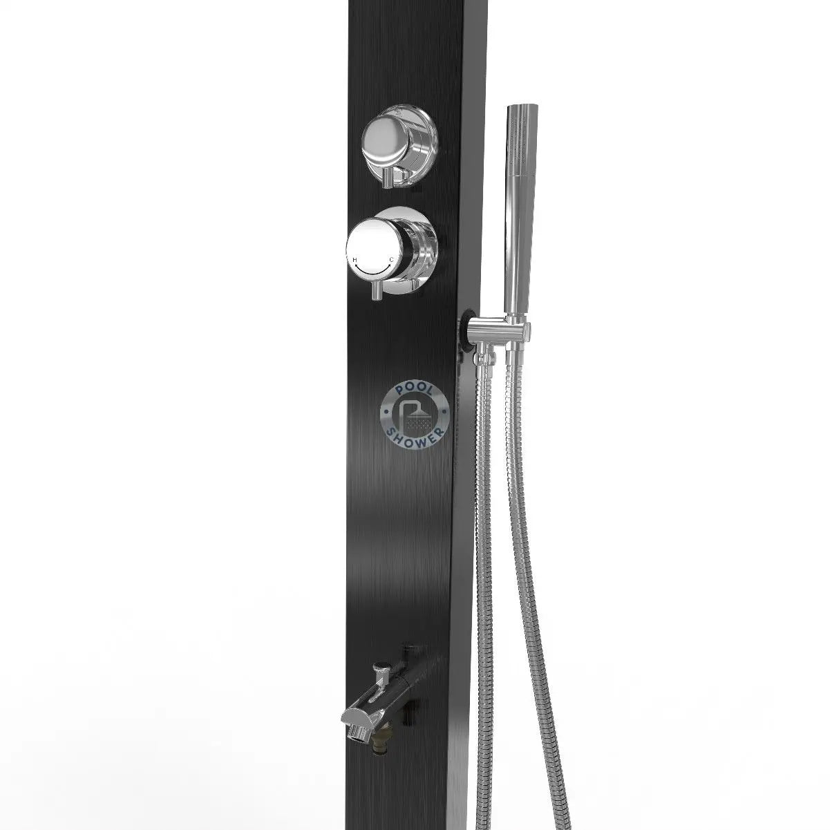 Bondi Black ADA Outdoor Indoor /Pool Shower