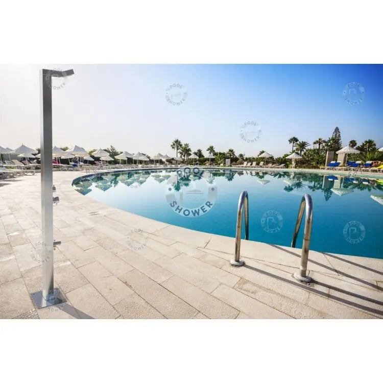 Bondi Silver Outdoor Indoor Pool Shower