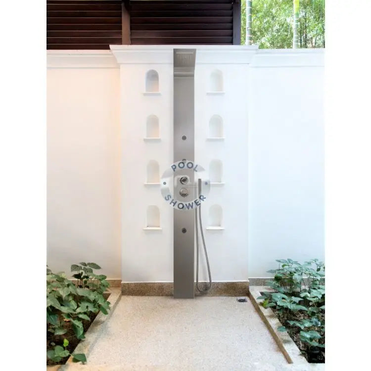 Brighton Silver Outdoor Indoor Massage Pool Shower