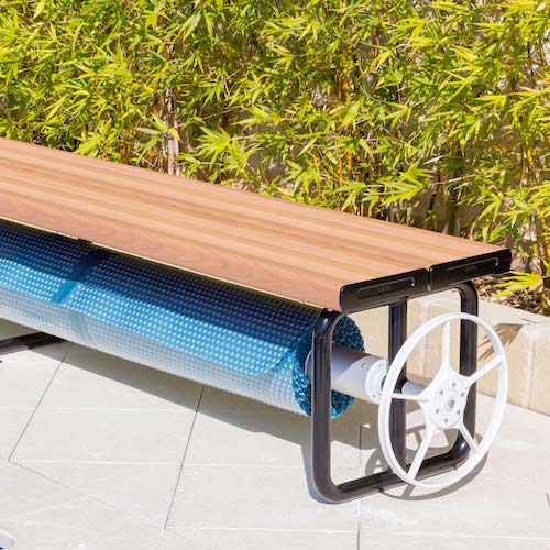 Under Bench Stationary Pool Roller