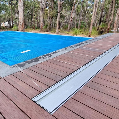 Aussie Undercover Below Ground Deck Mount Pool Roller