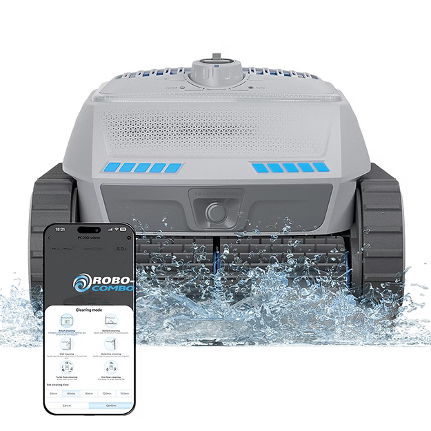 Robo-Combo All - In - One Robotic Pool Cleaner with Surface Skimming