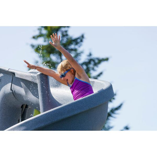 Helix Pool Slide - Grey Granite