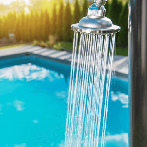 Pool Rice Shower Outdoor Pool Showers Brisbane | Stainless Steel & Wall Mount | Pool ...