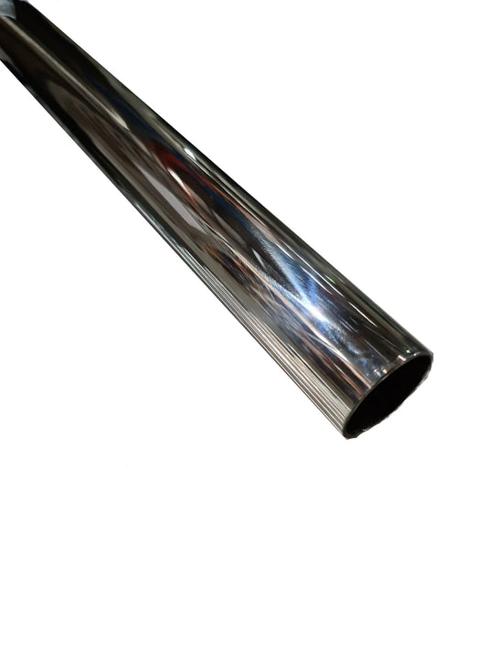 50.8x1500mm Round G316 Stainless Steel Mirror Post Kit with Cap &amp; Cover