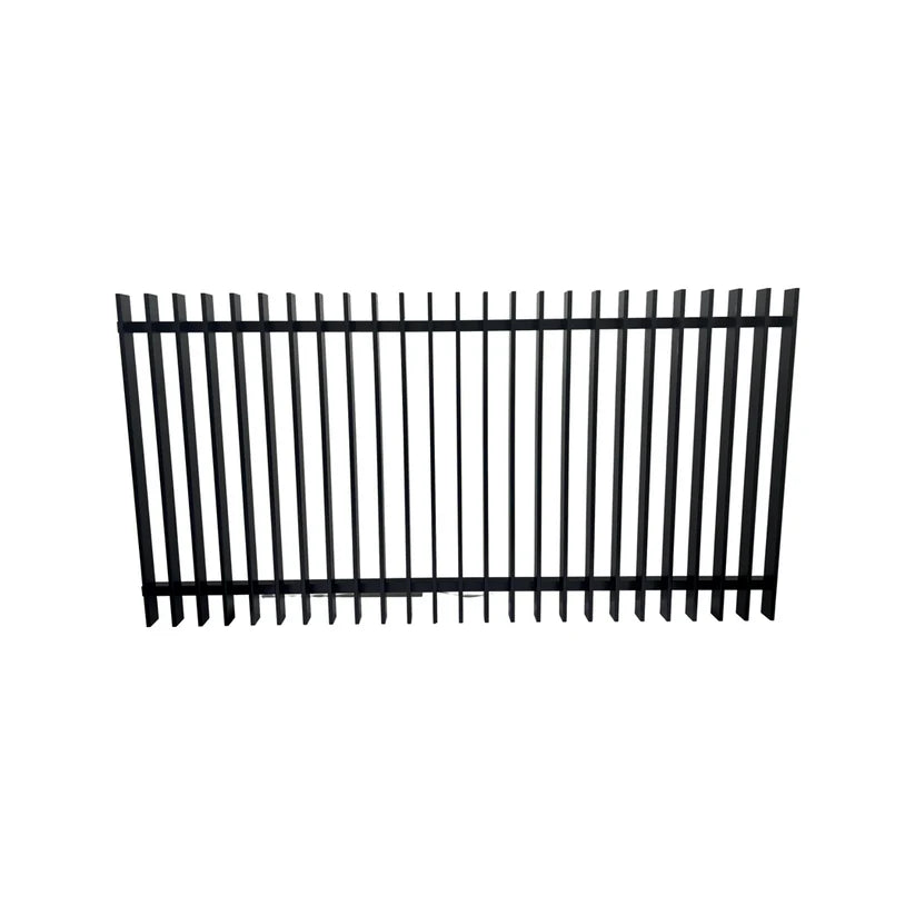 Aluminium Blade Pool Fence Panel Satin Black 1200MM (H) x 2400 (W)