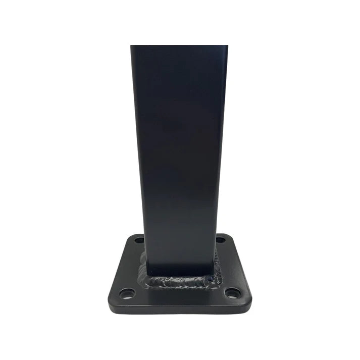 Aluminium Post With Base and Cap 50 x 50 mm Dia Monument Satin