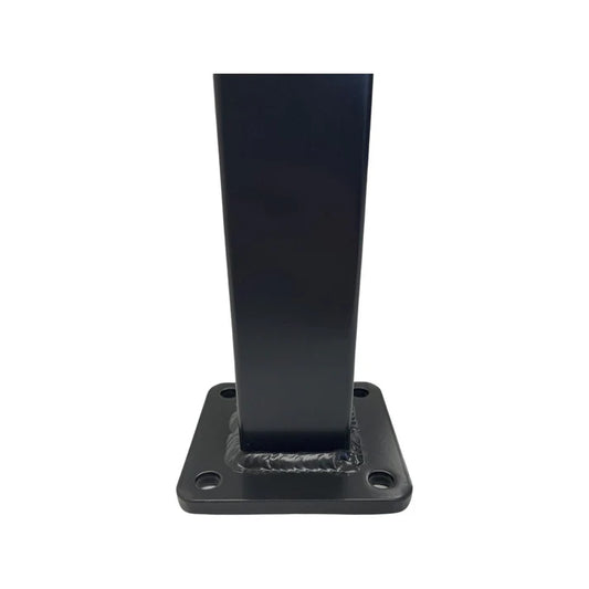 Aluminium Post With Base and Cap 50 x 50 mm Dia Monument Satin