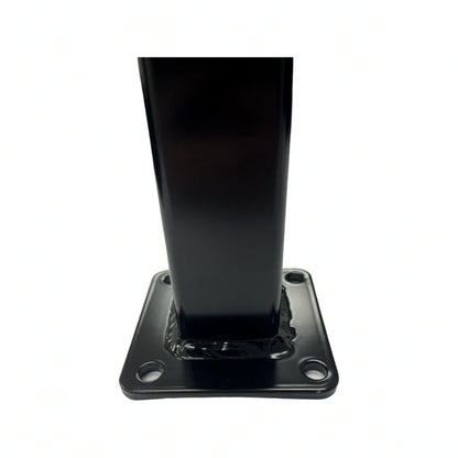 Aluminium Post With Base &amp; Cap 50x50mm Dia Satin Black