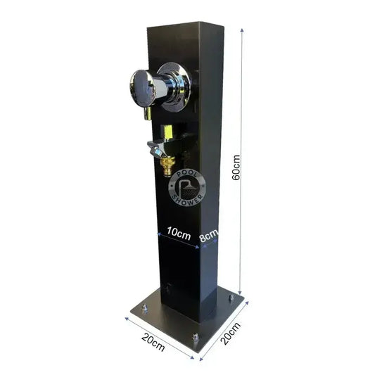 Black Outdoor Foot Wash Station
