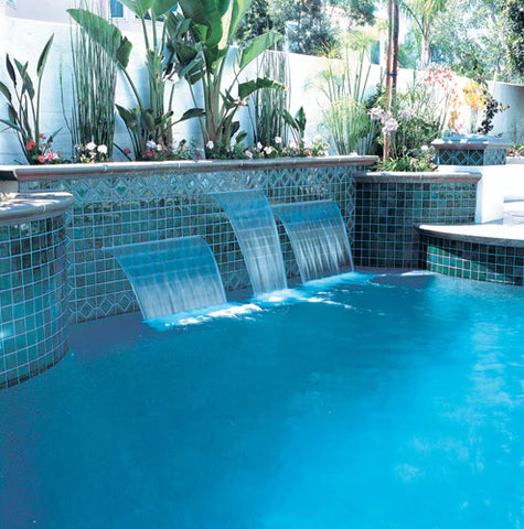 Astral Pool Silkflow Waterfall 900mm long 25mm lip/ bottom entry
