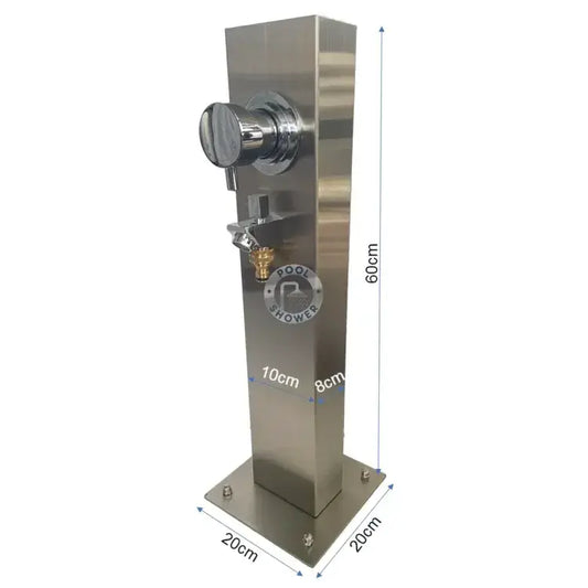 Silver Outdoor Foot Wash Station