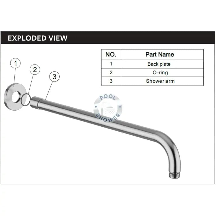 Alpha Outdoor 316 Stainless Steel Marine Grade Wall Mount Set
