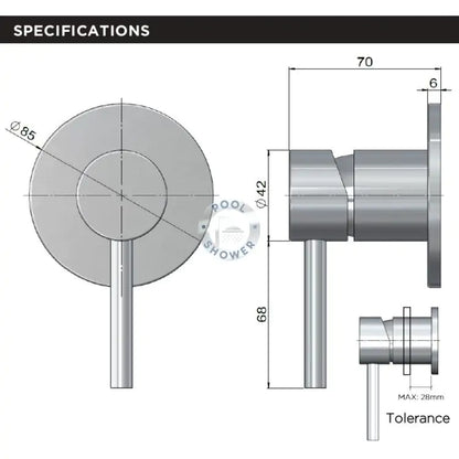Alpha Outdoor 316 Stainless Steel Marine Grade Wall Mount Set