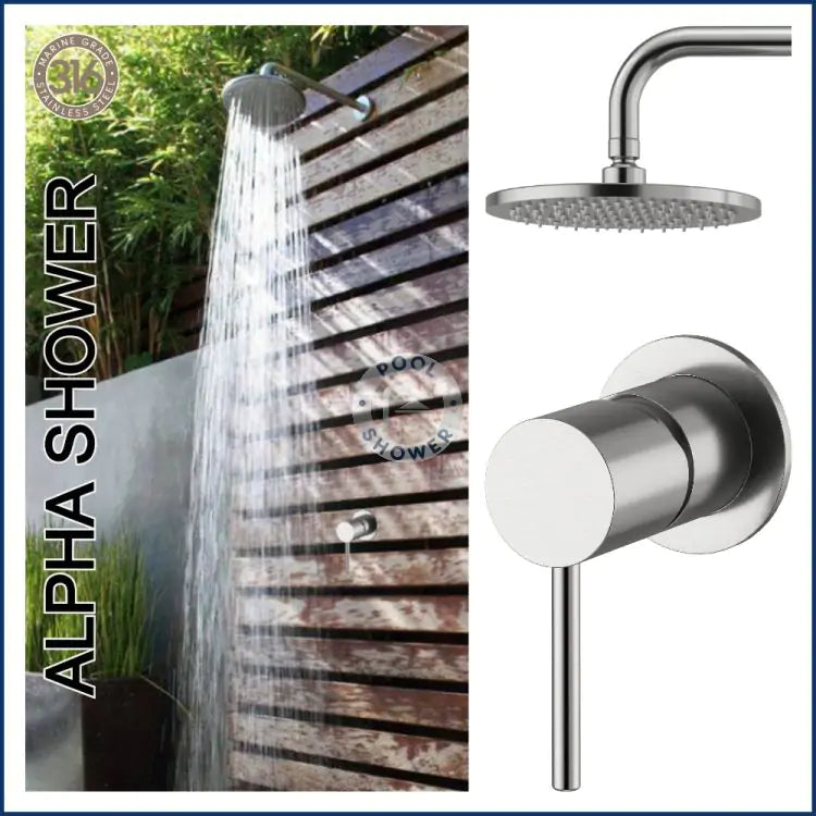 Alpha Outdoor 316 Stainless Steel Marine Grade Wall Mount Set
