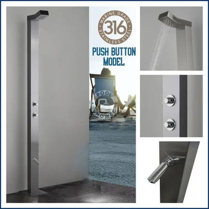 Bondi Push Button Outdoor Indoor /Pool Shower
