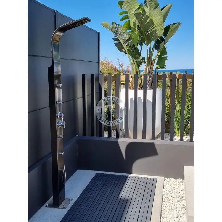Brighton Black Outdoor/Indoor Massage Shower