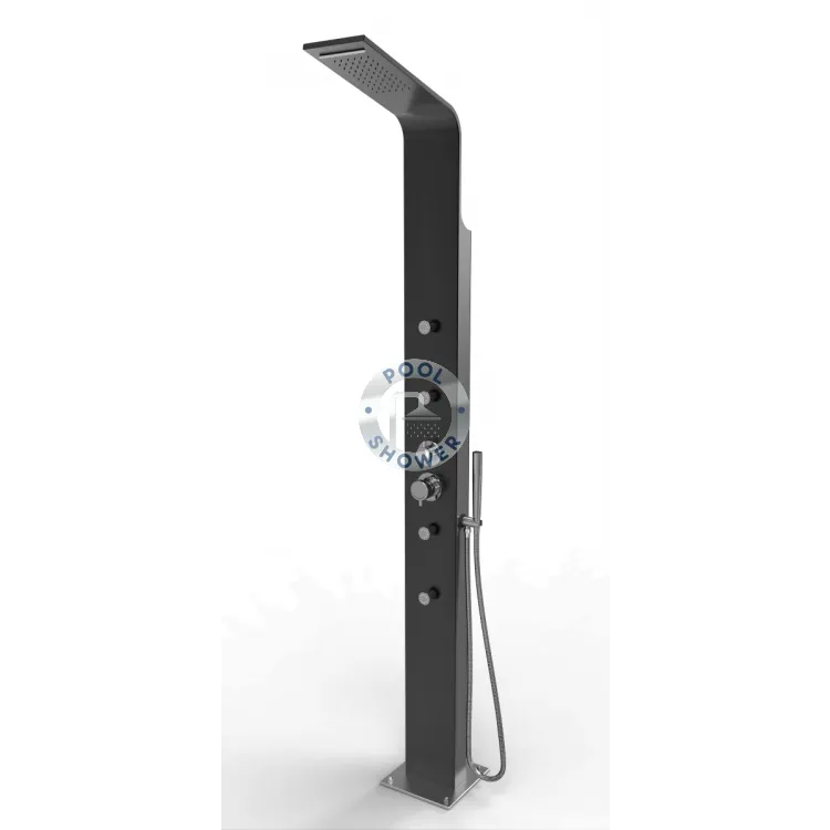 Brighton Black Outdoor/Indoor Massage Shower