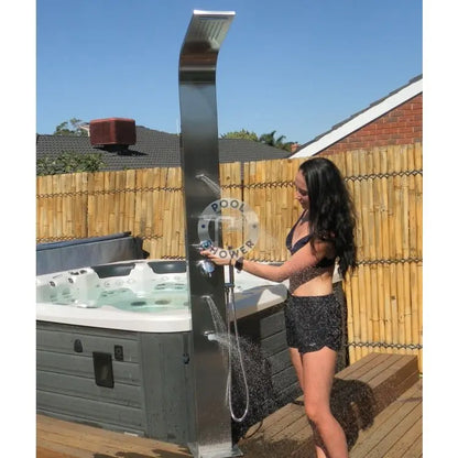 Brighton Silver Outdoor Indoor Massage Pool Shower