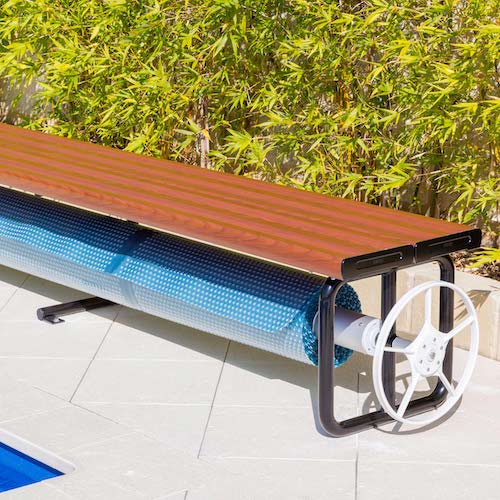 Under Bench Stationary Pool Roller