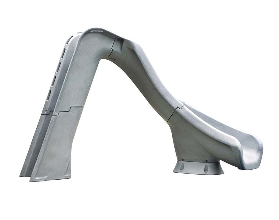 Typhoon - Sandstone/Grey Left/Right Curved Pool Slides