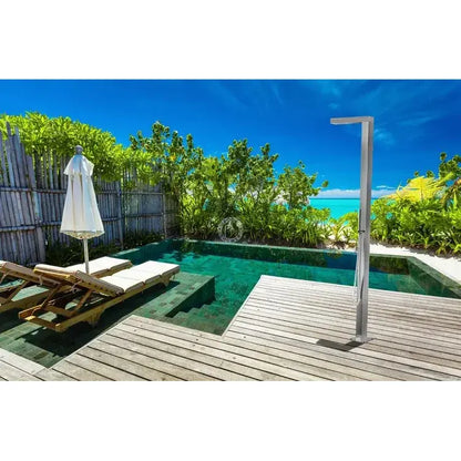 Windsor Silver ADA Outdoor Pool Shower
